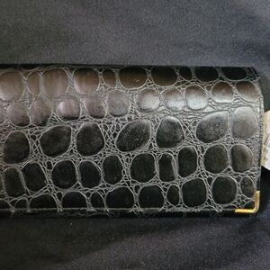Black Crocodile Embossed Wallet